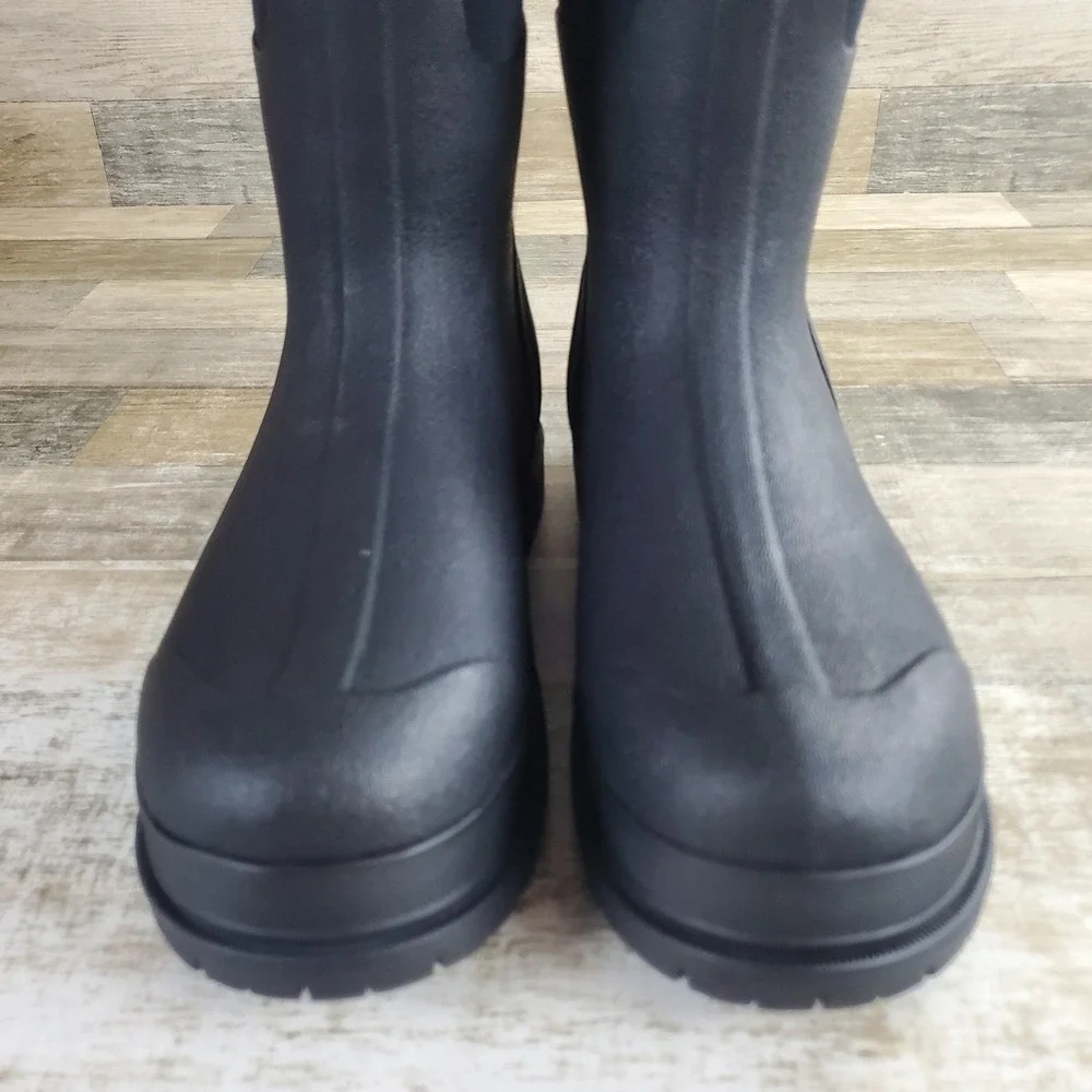 Bogs Rancher Mens Classic High Waterproof Boots Sz 13 Black Rubber Round‎ Toe